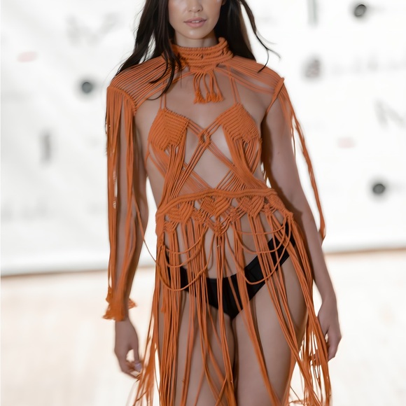 Handmade Macrame Dress - Picture 4 of 4